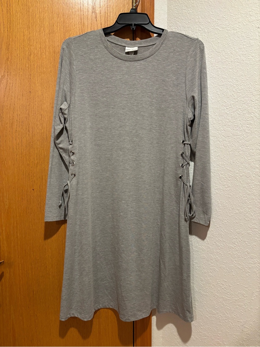 Gray Jersey Shirt Dress